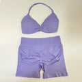 Conjunto Desportivo Top Halter + Calções Push-Up
