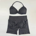 Conjunto Desportivo Top Halter + Calções Push-Up