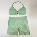 Conjunto Desportivo Top Halter + Calções Push-Up