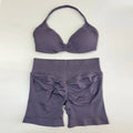 Conjunto Desportivo Top Halter + Calções Push-Up